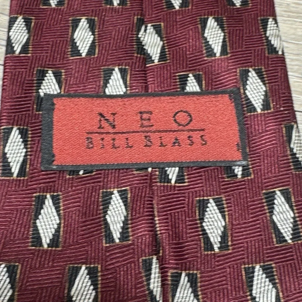 Neo Bill Blass Handmade Luxury 100% Silk Neck Tie for Men 58